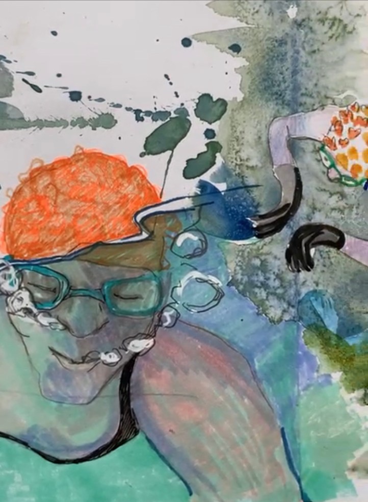 karen mead, orange hat ladies, sea swimming, wild swimming, swim blog