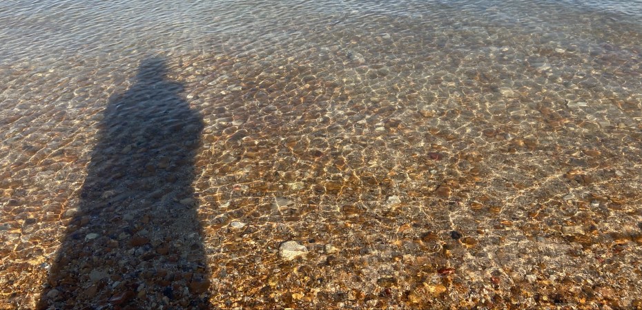 orange hat ladies, sea swimming, isle of wight