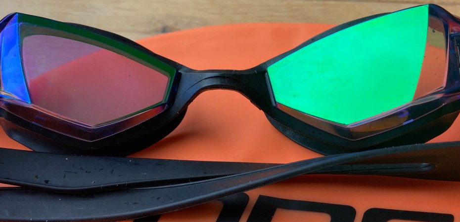 swans swim goggles, orange hat ladies, zone 3