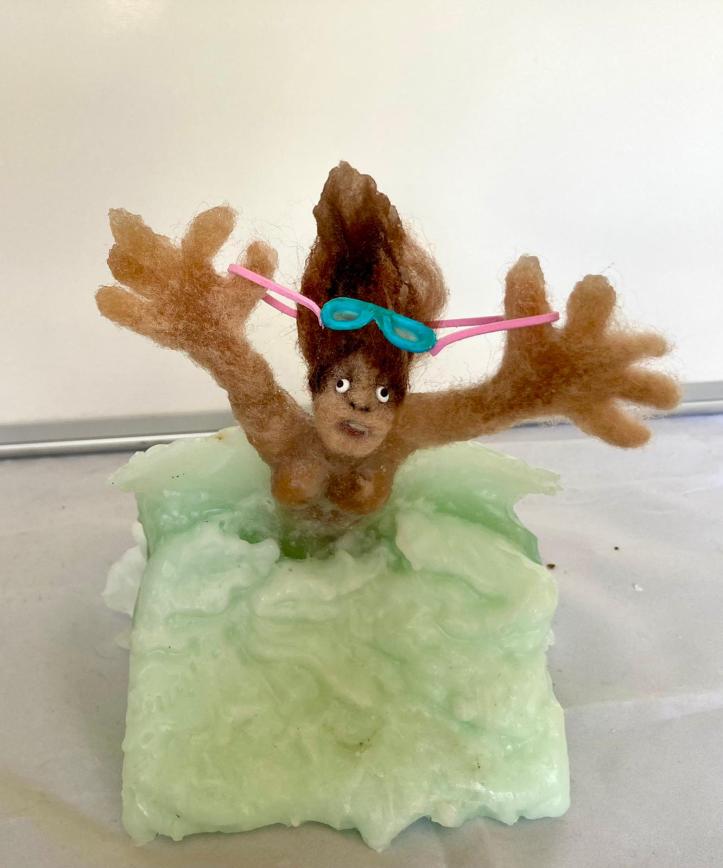 orange hat ladies, karen mead, artist