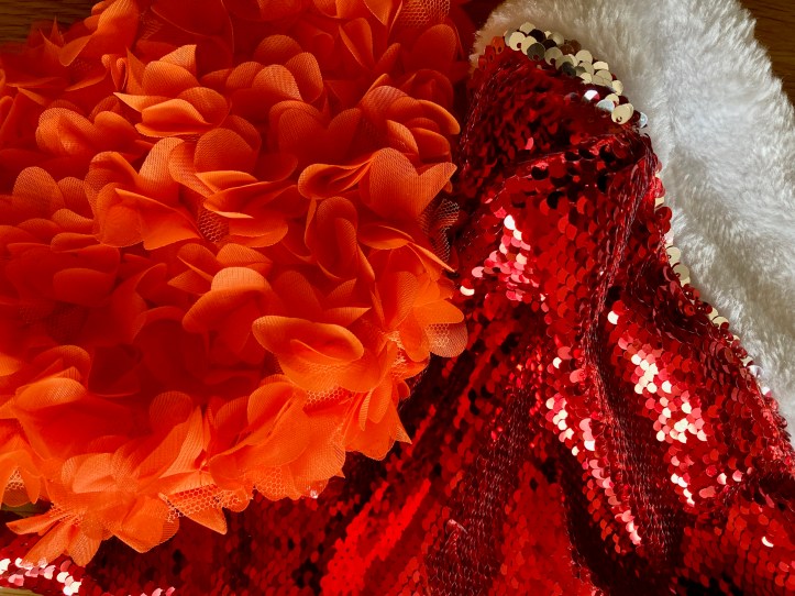 orange hat ladies, sea swimming, swimming women