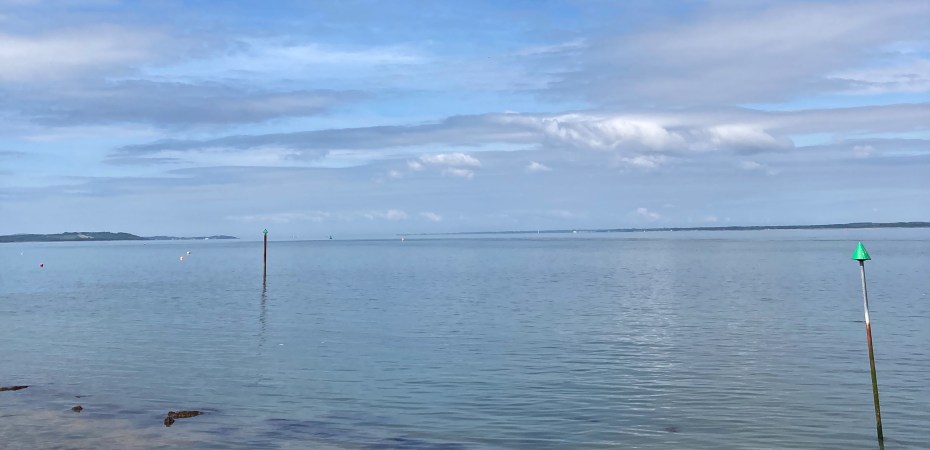 Orange hat ladies, sea swimming